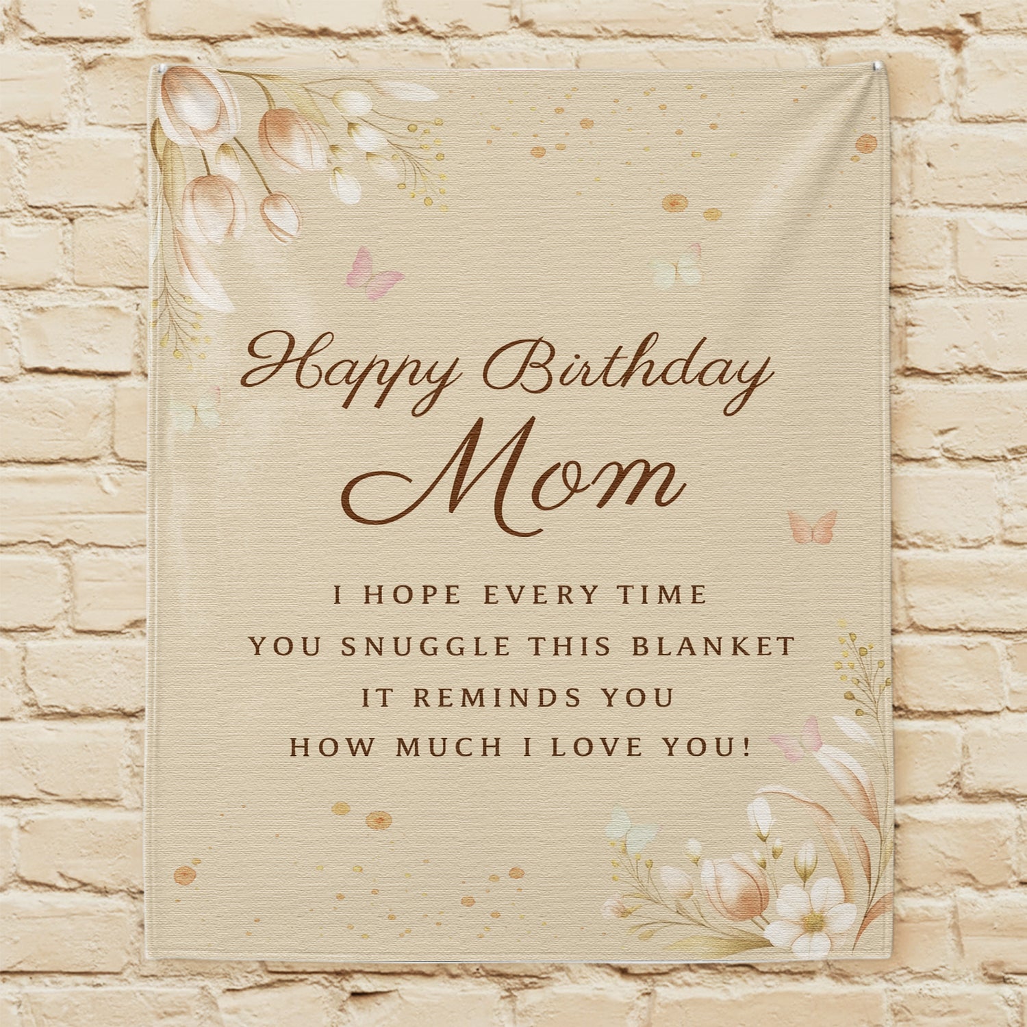 “Happy Birthday Mom” blanket — a timeless and emotional Personalized Gift from HerTender.com, perfect for showing your mom how deeply she’s loved.