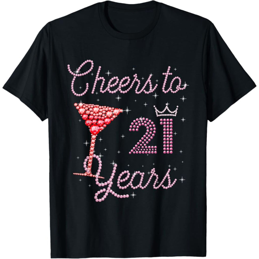 Black 21st birthday T-shirt with beer mugs and “It’s my 21st birthday” slogan, a fun and playful 21st birthday gift for daughter—grab this party-ready tee to kick off her celebration.