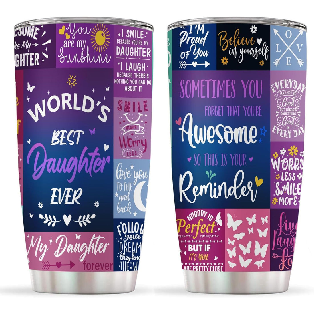Heart-themed tumbler with loving message honoring a daughter-in-law, ideal as 21st Birthday Gifts for Daughter — Celebrate the bond you cherish with Hertender at hertender.com.