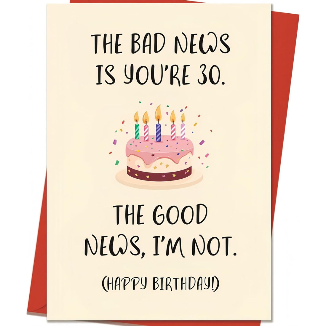Funny “Back & Body Hurts” 30th birthday card, a cheeky and relatable 30th birthday gift for girlfriend that celebrates aging with humor and confidence.