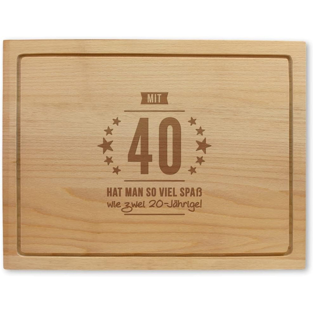 40th birthday gifts for wife cutting board engraved with a Grillmaster design celebrating her special day — Celebrate her strength and love with a personal touch at Hertender.com.