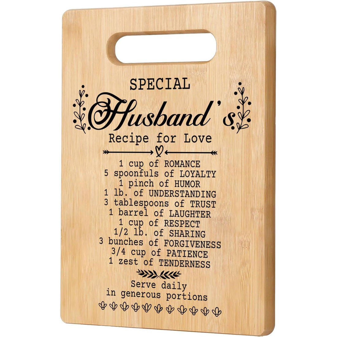 Engraved bamboo cutting board with “Grillmaster Happy 30th Birthday,” ideal as 30th birthday gifts for husband who loves grilling — Discover meaningful gifts at Hertender.com.