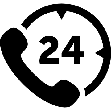 Minimal headset icon representing 24/7 online support for personalize gift store — Get help anytime at Hertender.com.